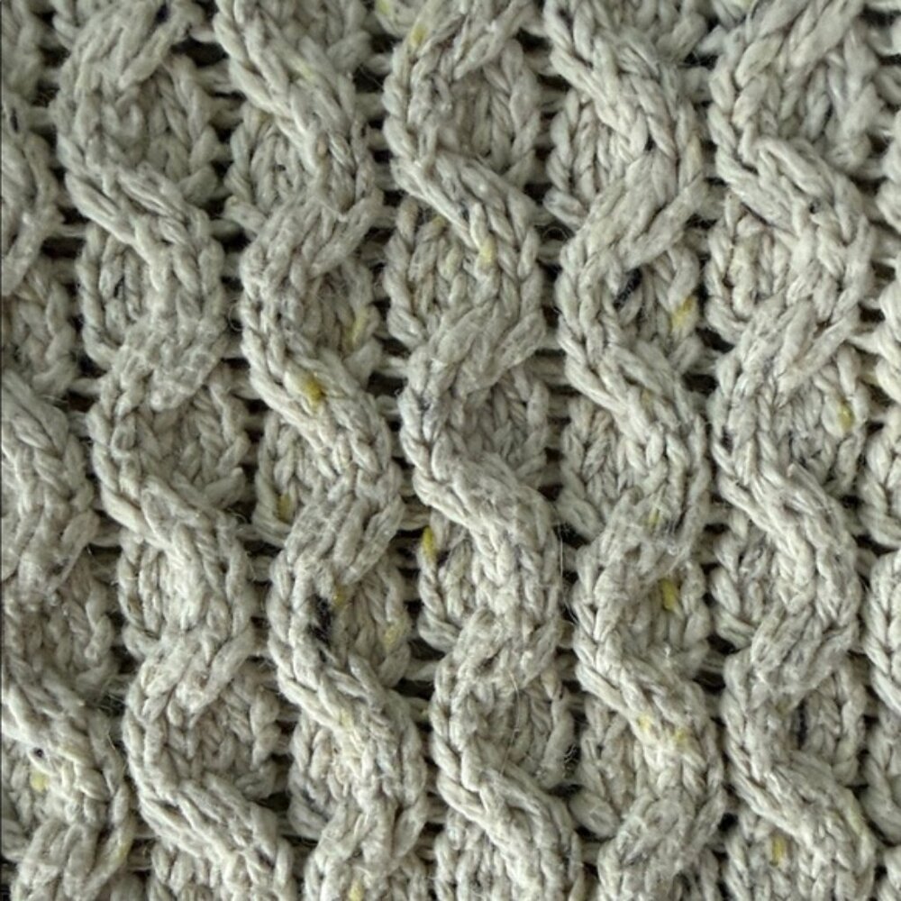 Roots Women's Cable Knit Speckled Sweater - Cream - Womens XS - Picture 4 of 8